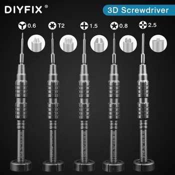 DIYFIX 5 in 1 de Precizie Set de surubelnite Pentru iPhone 12 Seria 3D Lot Antet Telefon Computer de Reparare Demontare Șurubul de Șurubelniță