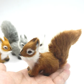 Veveriță drăguț Simulare de Crăciun Veveriță Model Animal de Pluș Pandantiv Decorare DIY Copac Xmas Decor Pentru Acasă Navidad Jucărie pentru Copii