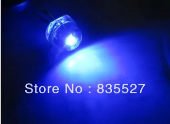 1000pcs/lot Luminos albastru maro light-emitting diode LED picioare scurte 5MM pălărie de paie LED lungime picior:16-18mm