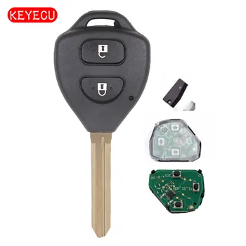 Keyecu Cheie de la Distanță Buton 2 433MHz 4D67 Chip pentru Toyota Hilux 2004-2008 FCC ID :B41TA Gratuit de programare