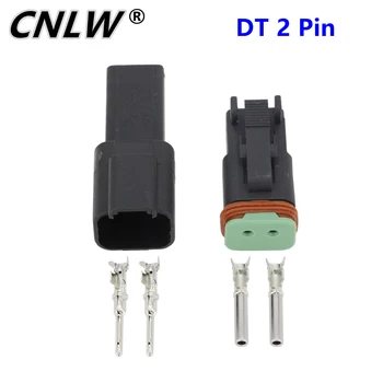 Negru 10 Seturi 2 Pin DJ3021Y-1.6-11/21 DT Conectori DT04-2P/DT06-2S Automobile impermeabil sârmă electrică conector plug