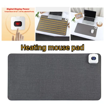 Electric Heat Mouse Pad Tabelul Mat Afișa Temperatura De Încălzire Mouse Pad Ține Cald Iarna Hand Pentru Birou, Birou De Calculator Tastatura