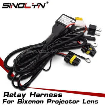 Sinolyn H4 9003 HB2 9004 9007, H13 Cablajului Releului Pentru Bi-xenon Proiector Lentilă Accesorii Auto High Low Cabluri de Control de 12V 35W/55W