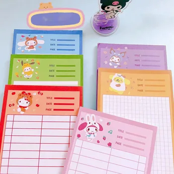 Kawaii Sanrio Notebook Drăguț Hellokitty Kuromi Melodia Mea Cinnamorollcartoon poate rupe Carte Cuvânt Notebook-uri de Papetărie pentru Fete Cadou