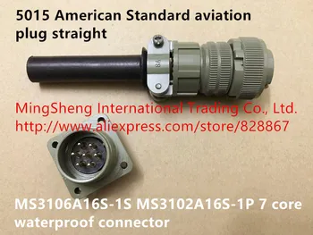 Nou Original 100% 5015 Standard American de aviație conectați direct MS3106A16S-1S MS3102A16S-1P 7 core conector impermeabil