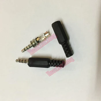 20BUC/Lot 3.5 mm Audio Jack/Mufa conector de sex masculin Negru Carcasa din Plastic 4 pol