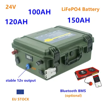 24V 100AH 120AH 150AH LiFePO4 Baterie 24V lifepo4 baterie 100ah 120ah 150ah 24v baterie de litiu pentru Invertor, Motor, Sounder