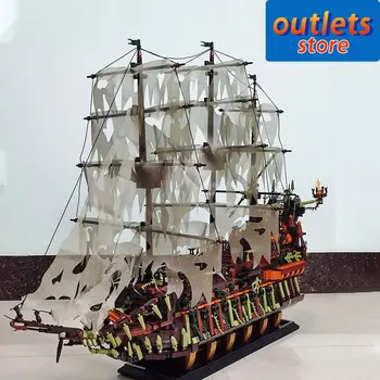 Mucegai Regele Idei DIY Olandezul Zburător Barca Pirat Navă care Navighează Film Moc 16016 Blocuri Caramizi Model Băieți Jucării 3653pcs