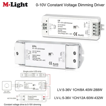 DC 5-36V tensiune Constantă conduce la 0-10V dimming LED Dimmer 0-10V 8A/12A Putere Furnizarea Driverul Luminozitate Controler pentru Benzi cu Led-uri