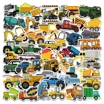 10/50PCS Desene animate Camion Autocolant Graffiti Jucării Autocolante pentru Masina Chitara Pad de Bagaje Valiza Copii Jurnal Notebook Decor Cadouri