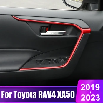 Pentru Toyota RAV4 2019 2020 2021 2022 2023 RAV 4 XA50 Masina Hibrid Ușa Ridicați Cotiera Usa Castron Benzi de Acoperire Tapiterie Interior Accesorii