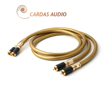 Pereche HI-Fi RCA Cablu Audio Hifi Cardas Hexlink de Aur, 5-C Cu Fibra de Carbon RCA Conector Cablu Audio Cablu