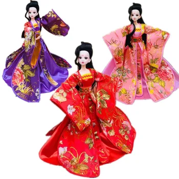 Tradițională Chineză Antică Frumusețe Haine Pentru Barbie Papusa Printesa Rochie De Petrecere De Seara Rochie De Mireasa Costum De Joacă Jucării 1/6