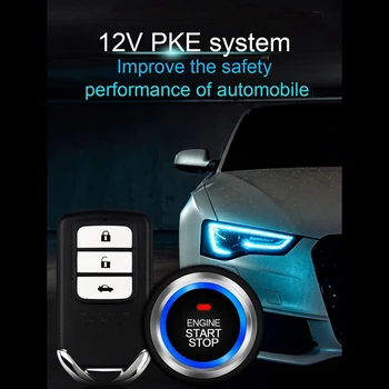 Mașina Începe O Cheie Anti-Furt Sistem PKE Telecomanda Kit Auto Start-Stop Buton Central de Blocare