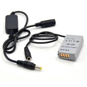 12V-24V Pas-Jos Încărcător Cablu de EP-5F DC Coupler EN-EL24 Dummy Baterie+EH-5 DC Cablu Adaptor Pentru Nikon 1 J5 1J5 Camere Digitale