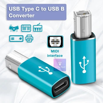 MIDI Pian Electric, Electronic Tastatură Tambur DAC USB-C pentru Imprimantă USB 2.0 Adaptor USB de Tip C Converter pentru Imprimantă, Fax, Scanner