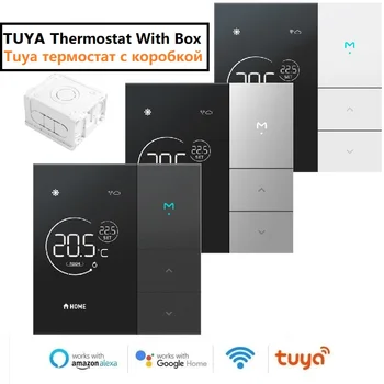 Tuya Controler Pentru Cazan De Gaz, Electrice De Încălzire A Apei WiFi Inteligent Termostat Cu Cutie De Muncă Cu Alexa De Start Google Yandex