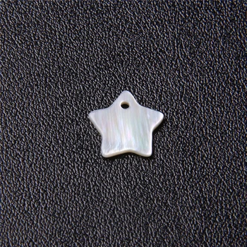 12mm Forma de Stea MOP Farmecul Margele Naturale Alb Mama de Perla Shell Pentagrama Margele pentru Bijuterii DIY Brățară Colier