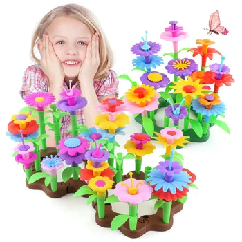 DIY Flori Jucării pentru Copii de Învățare Creative Meșteșug Jucărie Florale de a Face pentru Fete Camera Petrecere Acasă Decorare Creierului în curs de Dezvoltare