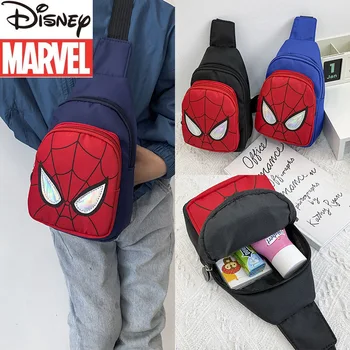 Disney Marvel Spider-Man Noi pentru Copii Umăr Geanta Messenger Desene animate Moda Băiat Sac de Talie Mare Capacitate Pieptul Copiilor Sac