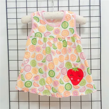 Copil nou Rochie de Vara haine Copii 0-24M Nou-născuți Floare de Bumbac Rochii Fete pentru Copii de Vară Multi Haine Model