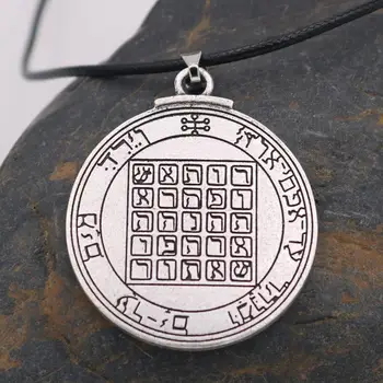 Wiccan Pandantiv Colier Statement Oamenii Lui Solomon Înțelepciune Cheie Colier Saturn Amuletă Talisman