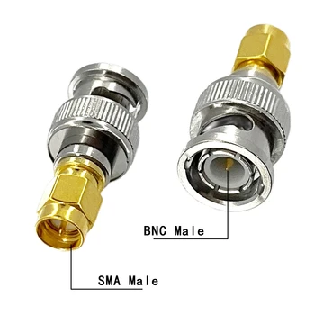 1 buc BNC la SMA Male Plug RF Coaxial Adaptor Convertor Direct Ridicata Nou
