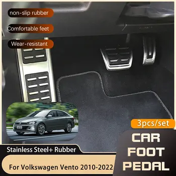 LA MT din Oțel Inoxidabil Masina Pedale Pentru Volkswagen VW Vento A05 Sedan 2010~2022 Clapetei de Frână Nu de Foraj Non-alunecare Pedale Tampoane 2019