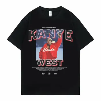 Rapper-ul Kanye West Hip Hop Street Tricou Om de Vară Clasic Vintage Topuri Tricou Barbati pentru Femei de Moda Supradimensionat tricou Maneca Scurta