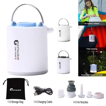 Mini Electric Gonflabile Pompa Ultralight USB de Încărcare Multi-funcțional în aer liber, 3 Moduri de Camping Lumină Pompa de Aer