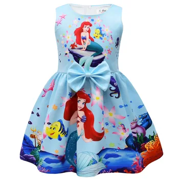 Fete Mermaid Princess Dress Copii Fetita Desene Animate Casual Ariel Rochii De Copii Haine De Copii 2-10 Ani Partidul Fuste Imbracaminte