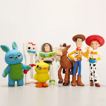 7pcs/lot Disney Toy Story Woody, Buzz Lightyear Jessie Tort Ornamente Decor Petrecere de Aniversare pentru Copii Rechizite Copii Cadouri Jucarii