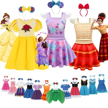 2022 Mirabel Isabella Madrigal Encanto Costum Elsa Frozen Anna Printesa Rochie De Fete Cosplay Rapunzel Petrecere Rochie De Haine Pentru Copii