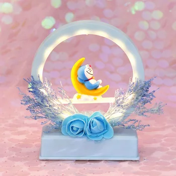 Desene Animate Minunat Doraemon Jucărie Cifre Papusa Led Lumina De Noapte Music Box Unicorn Lampă Mică Jucărie Pentru Copii Cadouri De Crăciun, Decorațiuni Interioare