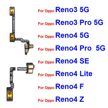 Puterea de Volum Cablu Flex Pentru OPPO Reno 4 5 4G 3 Pro 4 Pro 4SE 4 Lite 4F 4Z Putere Volum Buton Lateral Flex Panglică Piese de schimb