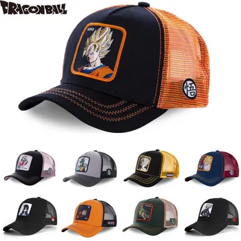 Mai Nou Dragon Ball & Naruto Anime Plasă Capac De Cald Stil Patch Trucker Hat Refuz Curbate Șapcă De Baseball Gorras Casquette Dropshipping
