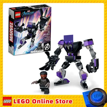 LEGO & Marvel Black Panther Mech Armura Copii Blocuri Jucarii Cadou 76204 (124 Bucati)