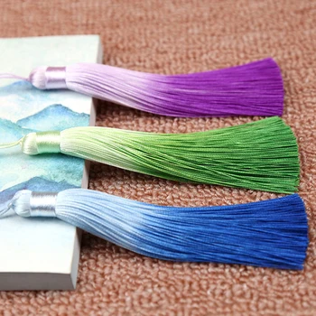 5pcs/lot 12cm Franjuri Canaf Farmece Pandantiv Cercei se potrivesc Chineză Nod de Mătase Satin Ciucuri Cabluri pentru Bijuterii DIY Face Constatări