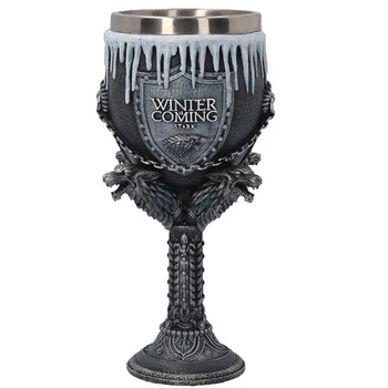 Halbă de bere 3D Gotic Pocalul Tronul de Fier Cană din Oțel Inoxidabil, Rasina de Cești de Cafea și Căni de Anul Nou Fanii de Craciun Valentine ' s Da