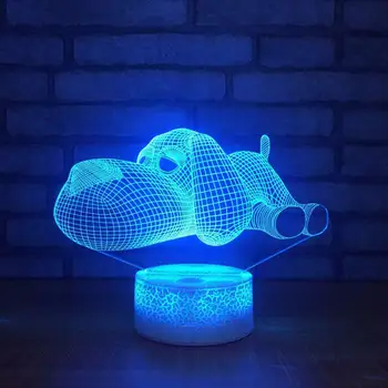 3D Câine Lumina de Noapte USB Alimentat Comutatorul Tactil LED Decor de Masă Lămpi de Birou 7 Culori Schimbare Lumini de Crăciun de naștere. Copii Jucărie pentru Copii