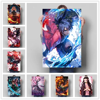 Anime-Ul Japonez Demon Slayer Nouă Fantomă Vânătoare Poster Panza Pictura Murală Imagini De Artă