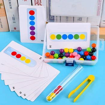 Clip margele tub de testare jucărie pentru copii de logica concentrare motorii fine joc de formare Montessori didactice jucărie de învățământ pentru copii