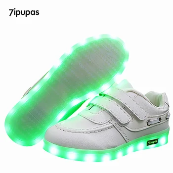 7ipupas 25-40 de Moda pentru Copii a CONDUS Pantofi de Bună Calitate 11 Culori Lumina Unic Stralucitoare Adidași Pentru Fete Baieti Student Copii pantofi