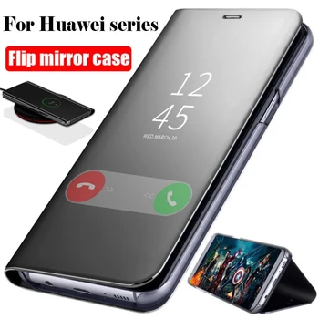 Oglinda Smart Flip Caz de Telefon Pentru Samsung Galaxy A20E A10S A21 A70E A01 A70S A11 A51 A71 A40S A20S A10E A41 Fereastra Stau Capac PC