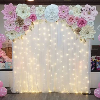 3m LED-uri Cortina Șir Lumina de Nunta Ghirlanda Petrecere Decoratiuni de Masă Burlacelor Ziua Îndrăgostiților Fericit Zi de Feston Ramadan