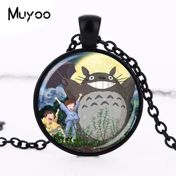Anime Vecinul Meu Totoro Colier pandantiv lanț de Basm Bijuterii femei barbati cadou vintage farmec antic HZ1