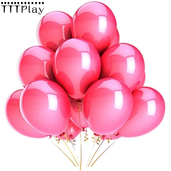 Baloane roz 10buc/lot 12 Inch 2.8 g Latex Baloane Gonflabile Nunta Decor baloane Petrecere de Aniversare Fericită Balon Consumabile