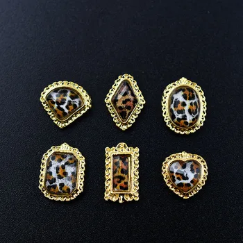 10buc Aur Sexy Leopard Strasuri 3d Decoratiuni de Arta Unghiilor gliter New Sosire Strass Diamante Pietre Farmece unghii accesorii