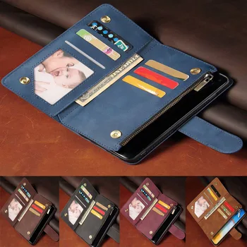 De Lux Din Piele Portofel Pentru Samsung Galaxy M12 Caz Magnetic, Cu Fermoar Pentru Portofel Mobil Retro Wallet Flip Card Stand Mercur Acoperi