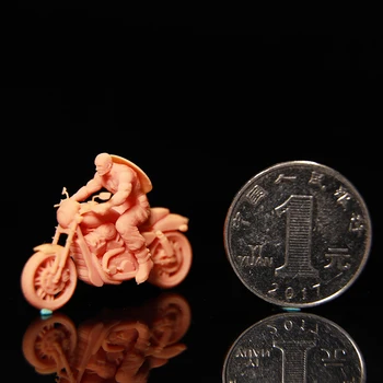 1/64 Filmul Figura Căpitanul Erou Masculin Motocicleta Papusa Rășină Model GK Miniatură Figura Diorama Neasamblate Nevopsite DIY Jucărie